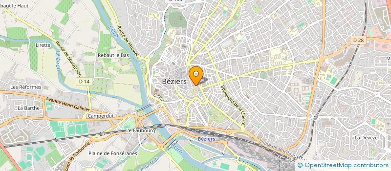 localisation de l'entreprise MONSIEUR FREDERIC LIBES à BEZIERS