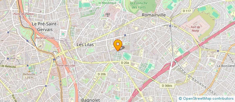 localisation de l'entreprise MONSIEUR FREDERIC LIGIER  LES LILAS