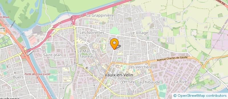 localisation de l'entreprise MONSIEUR FREDERIC LILLAZ à VAULX-EN-VELIN