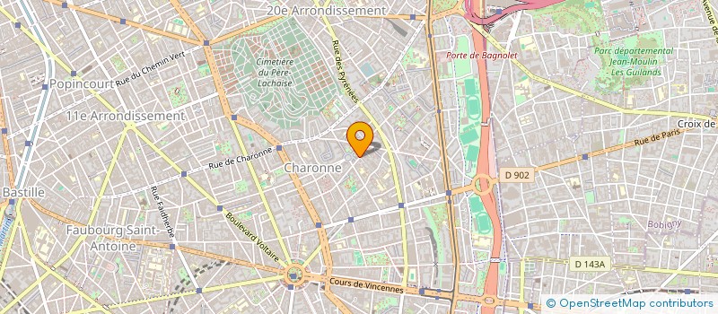 localisation de l'entreprise MONSIEUR FREDERIC LIMOUSIN  PARIS