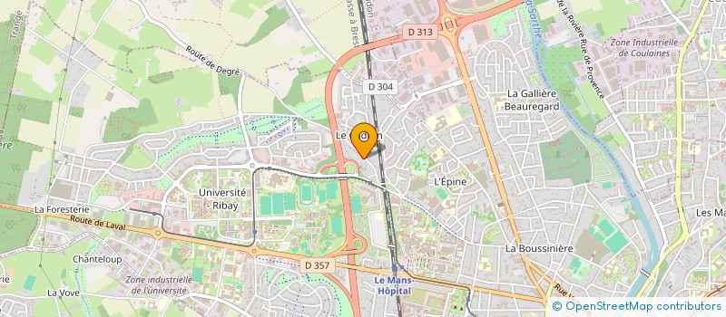 localisation de l'entreprise MONSIEUR FREDERIC LINAIS  LE MANS