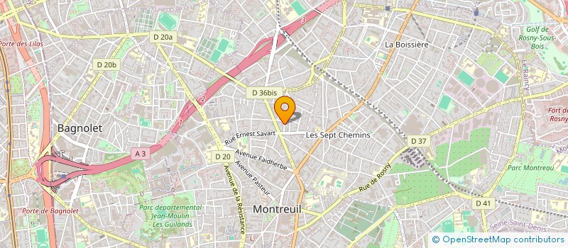 localisation de l'entreprise MONSIEUR FREDERIC LINTZ à MONTREUIL