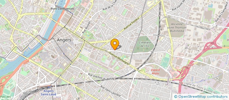 localisation de l'entreprise MONSIEUR FREDERIC LIPREAU à ANGERS