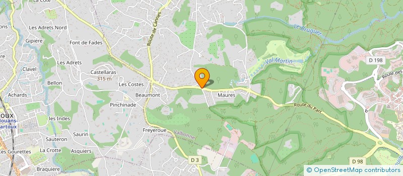 localisation de l'entreprise MONSIEUR FREDERIC LITTIERE  VALBONNE