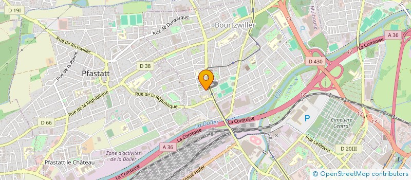 localisation de l'entreprise MONSIEUR FREDERIC LITZLER  MULHOUSE