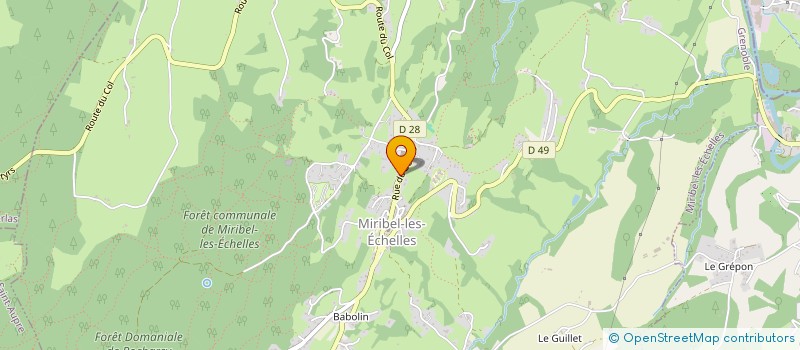 localisation de l'entreprise MONSIEUR FREDERIC LOCATELLI à MIRIBEL-LES-ECHELLES
