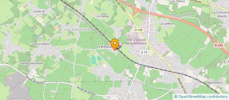 localisation de l'entreprise MONSIEUR FREDERIC LOISEAU à LA HAIE-FOUASSIERE