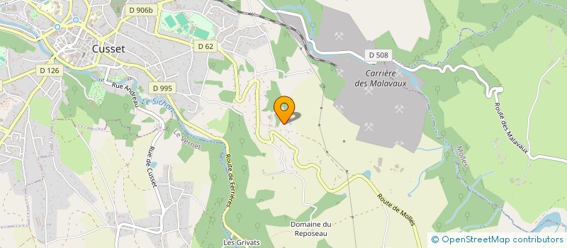 localisation de l'entreprise MONSIEUR FREDERIC LOMBARDY à CUSSET
