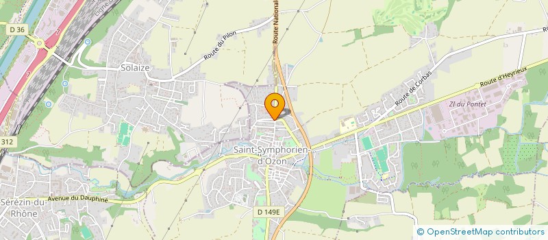 localisation de l'entreprise MONSIEUR FREDERIC LOPEZ  SAINT-SYMPHORIEN-D'OZON