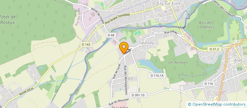 localisation de l'entreprise MONSIEUR FREDERIC LORENTZ à SAUSSAY