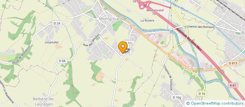 localisation de l'entreprise MONSIEUR FREDERIC LORILLEUX  MONTGISCARD