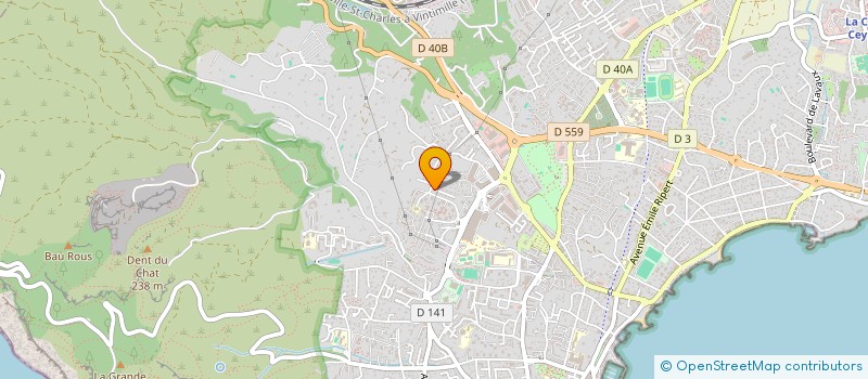 localisation de l'entreprise MONSIEUR FREDERIC LORIMIER à LA CIOTAT