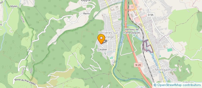 localisation de l'entreprise MONSIEUR FREDERIC LOZE à FERRIERES-SUR-ARIEGE
