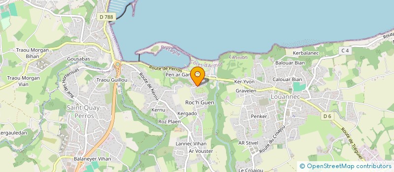 localisation de l'entreprise MONSIEUR FREDERIC LUART  LOUANNEC