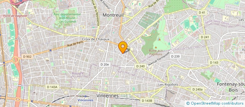 localisation de l'entreprise MONSIEUR FREDERIC LUCANO à MONTREUIL