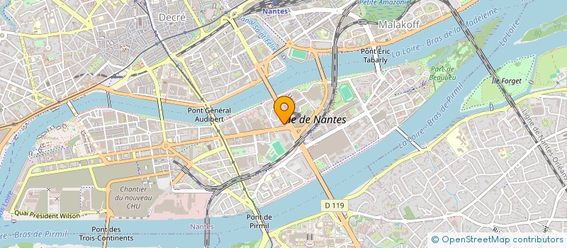 localisation de l'entreprise MONSIEUR FREDERIC LUCET à NANTES