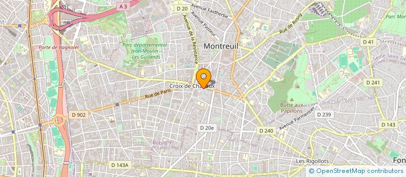 localisation de l'entreprise MONSIEUR FREDERIC LUGUEL à MONTREUIL
