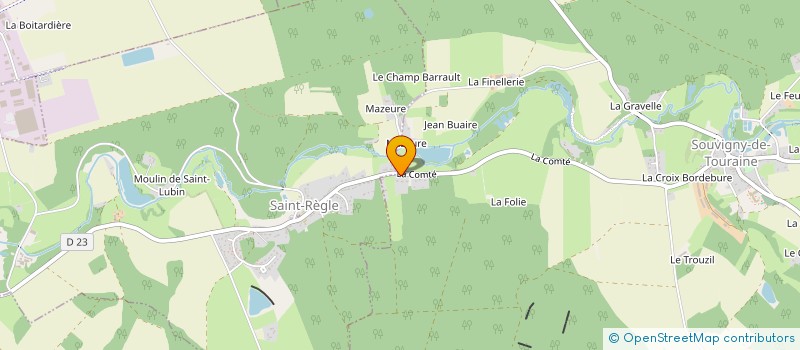 localisation de l'entreprise MONSIEUR FREDERIC LUTON  SOUVIGNY-DE-TOURAINE