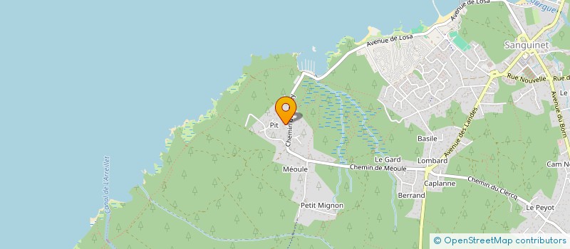 localisation de l'entreprise MONSIEUR FREDERIC MACHOT  SANGUINET