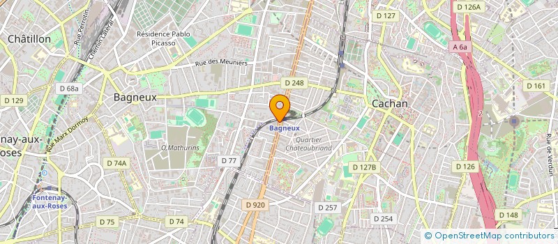 localisation de l'entreprise MONSIEUR FREDERIC MACIA à BAGNEUX