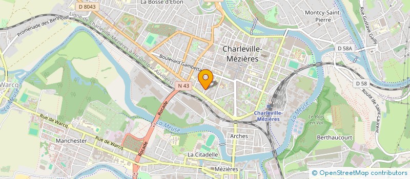 localisation de l'entreprise MONSIEUR FREDERIC MACIEJEWSKI  CHARLEVILLE-MEZIERES