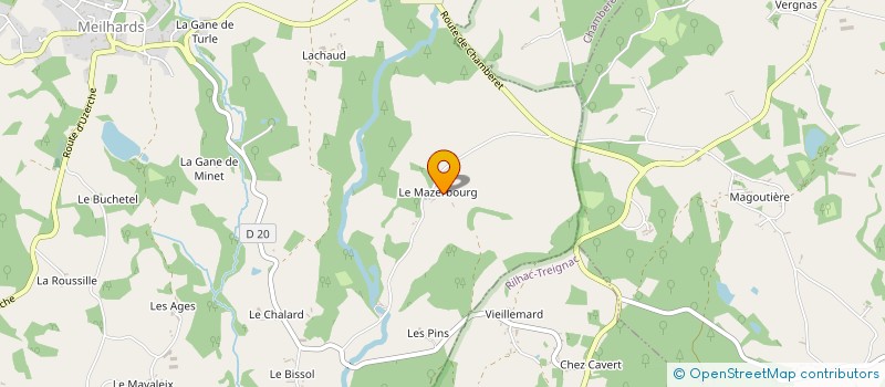 localisation de l'entreprise MONSIEUR FREDERIC MADELIN  MEILHARDS