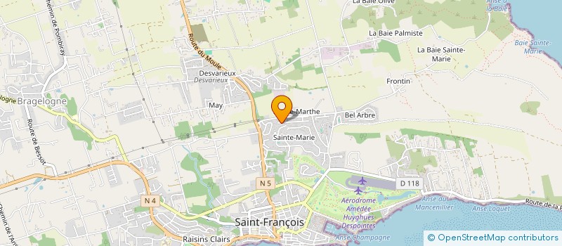 localisation de l'entreprise MONSIEUR FREDERIC MADULI  SAINT-FRANCOIS