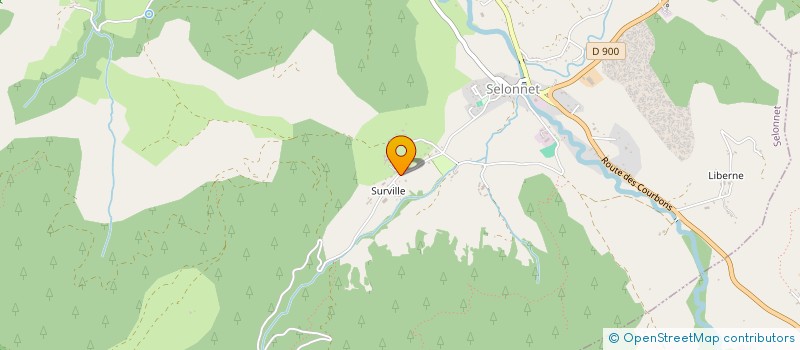 localisation de l'entreprise MONSIEUR FREDERIC MAGNAN-BAYLE  SELONNET