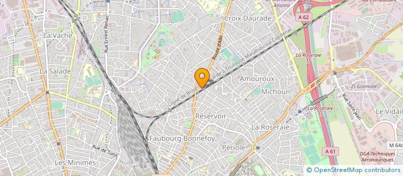 localisation de l'entreprise MONSIEUR FREDERIC MAGNOUX  TOULOUSE