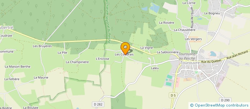 localisation de l'entreprise MONSIEUR FREDERIC MAHEUX à TOUROUVRE AU PERCHE