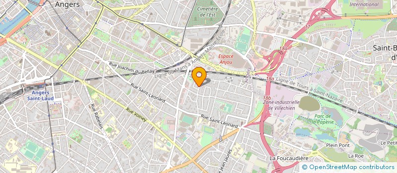 localisation de l'entreprise MONSIEUR FREDERIC MAILLARD à ANGERS