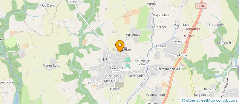 localisation de l'entreprise MONSIEUR FREDERIC MAILLARD  TREMEOC