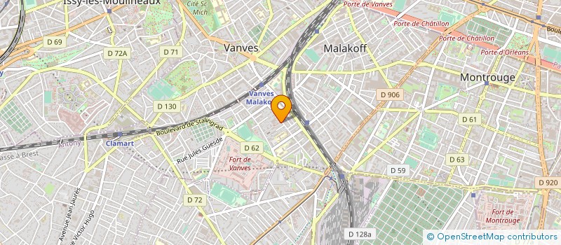 localisation de l'entreprise MONSIEUR FREDERIC MAIRET  MALAKOFF