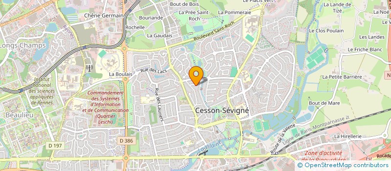 localisation de l'entreprise MONSIEUR FREDERIC MAISON  CESSON-SEVIGNE