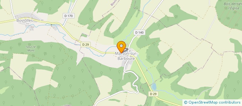 localisation de l'entreprise MONSIEUR FREDERIC MALINGREY à MARSON-SUR-BARBOURE