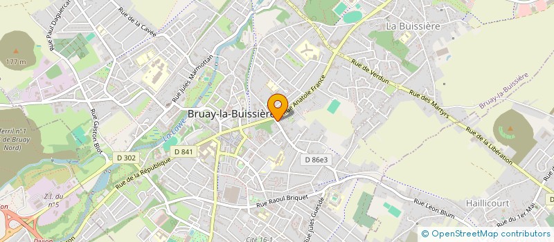 localisation de l'entreprise MONSIEUR FREDERIC MALLART  BRUAY-LA-BUISSIERE