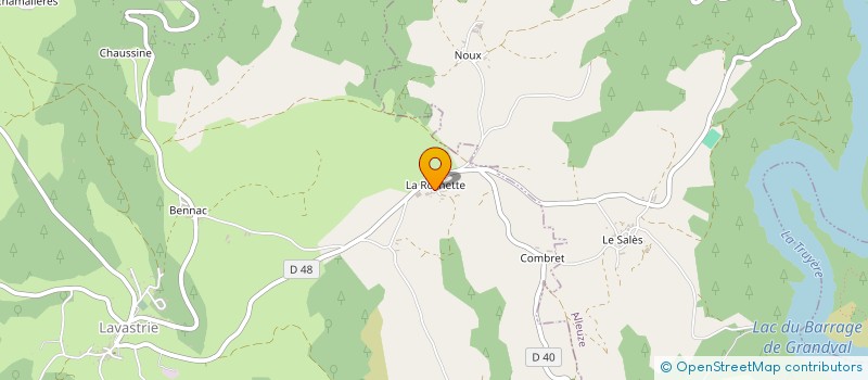 localisation de l'entreprise MONSIEUR FREDERIC MALLET  NEUVEGLISE-SUR-TRUYERE