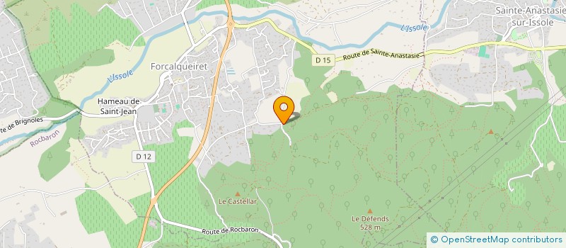 localisation de l'entreprise MONSIEUR FREDERIC MANAS  FORCALQUEIRET