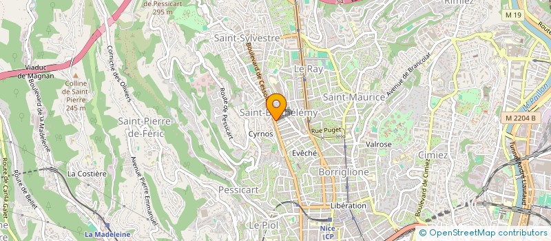 localisation de l'entreprise MONSIEUR FREDERIC MANCEAU  NICE