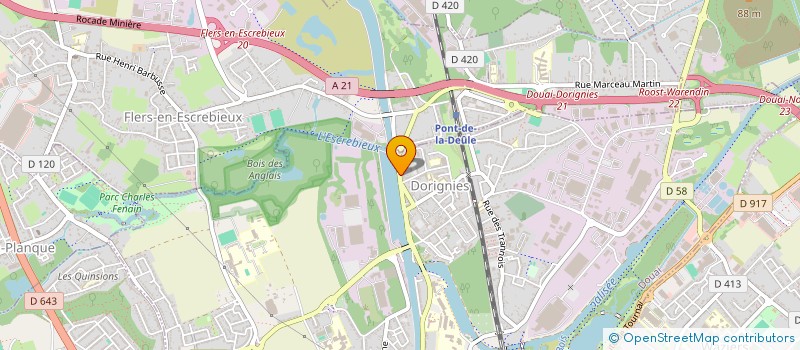 localisation de l'entreprise MONSIEUR FREDERIC MANCHE  DOUAI