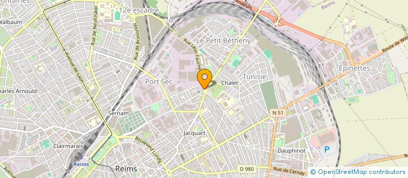 localisation de l'entreprise MONSIEUR FREDERIC MANDRON à REIMS