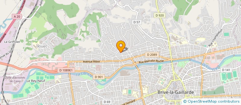 localisation de l'entreprise MONSIEUR FREDERIC MANIAK  BRIVE-LA-GAILLARDE