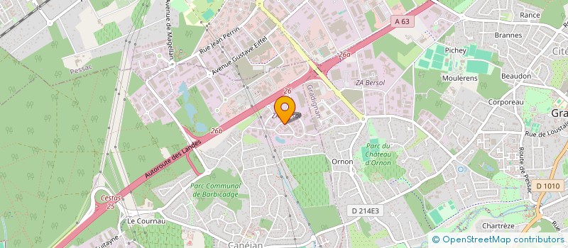 localisation de l'entreprise MONSIEUR FREDERIC MANOU  CANEJAN