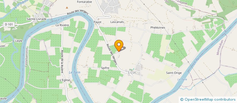 localisation de l'entreprise MONSIEUR FREDERIC MANSAT  LIZAC