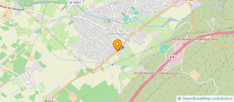 localisation de l'entreprise MONSIEUR FREDERIC MANTE  FABREGUES