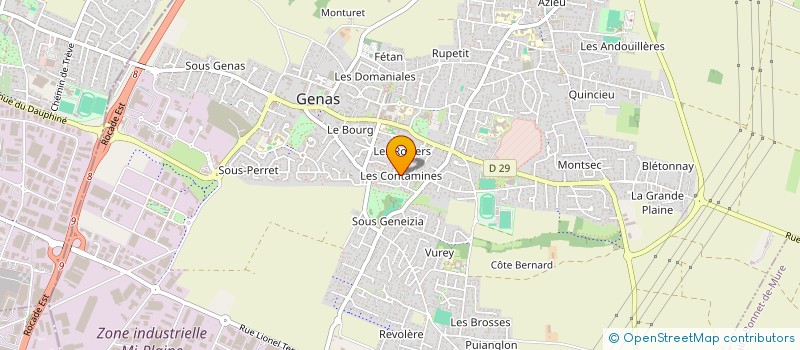 localisation de l'entreprise MONSIEUR FREDERIC MANTEGARI  GENAS