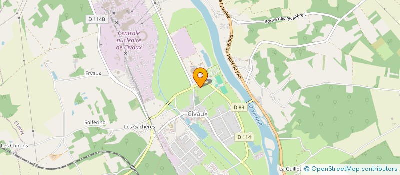 localisation de l'entreprise MONSIEUR FREDERIC MARCHAND  CIVAUX