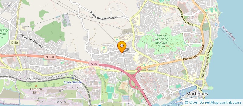 localisation de l'entreprise MONSIEUR FREDERIC MARCHAND à MARTIGUES
