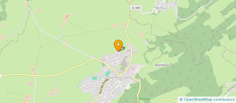 localisation de l'entreprise MONSIEUR FREDERIC MARCHAND  DAMPRICHARD