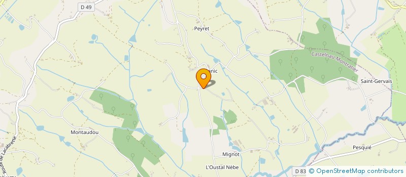 localisation de l'entreprise MONSIEUR FREDERIC MARCONNIER  CASTELNAU-MONTRATIER